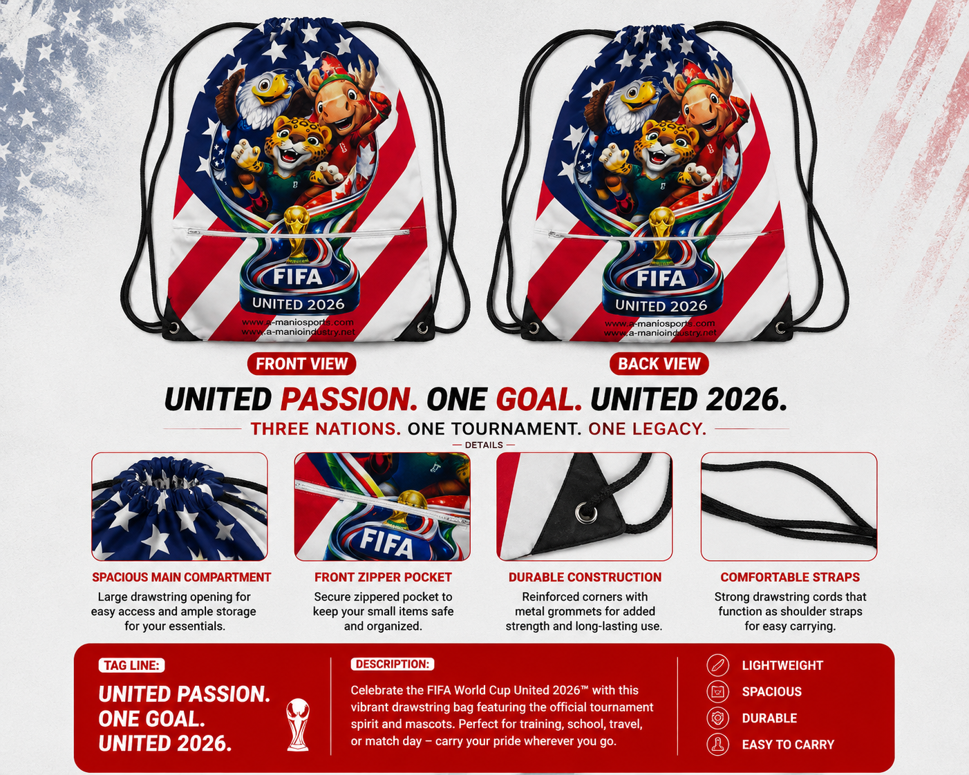 FIFA United 2026 Drawstring Bag